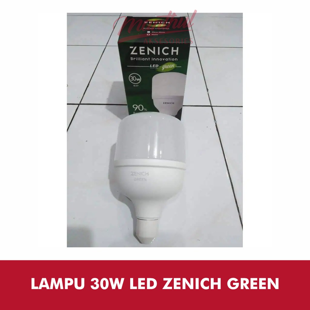 LAMPU 30W LED ZENICH GREEN nyala super terang