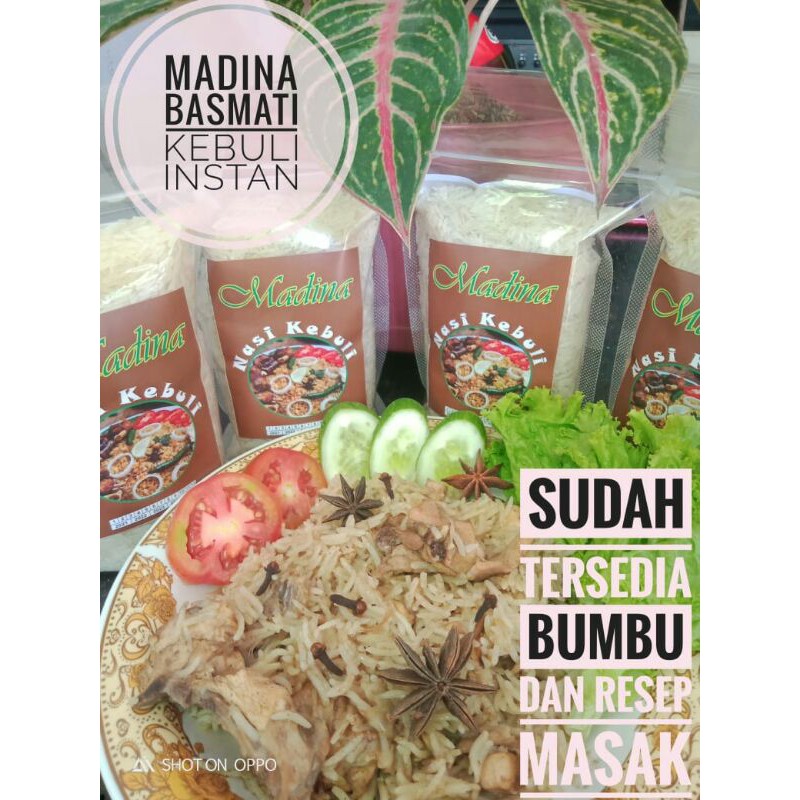 MURAH..Beras kebuli instan 500 gr.sudah plus bumbu buat 6-7 porsi(beras basmati india)