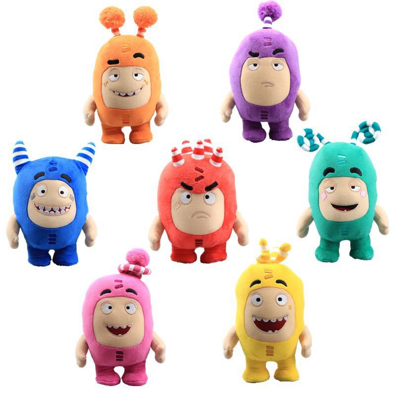 Large! 27cm Boneka Oddbods 23cm Plush Soft Cuddly Toy Newt Bubbles Pogo Zee Jeff Fuse Slick Plush