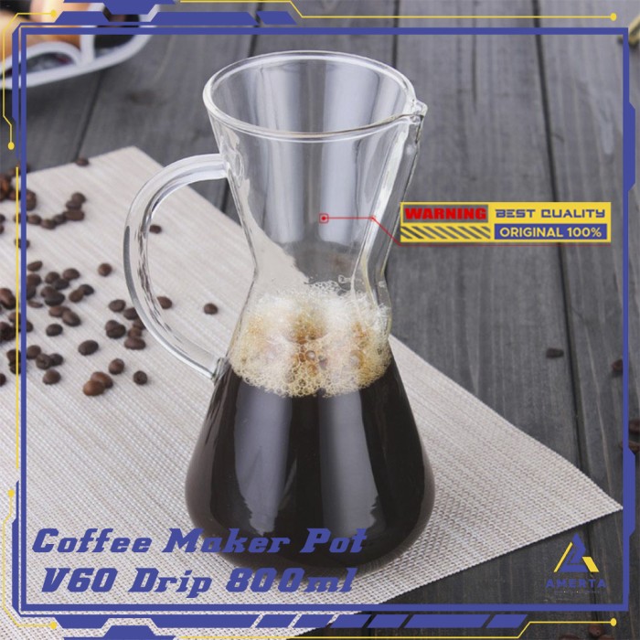 OHFIN Coffee Maker Pot V60 Drip Kettle Teko Kopi 800ml