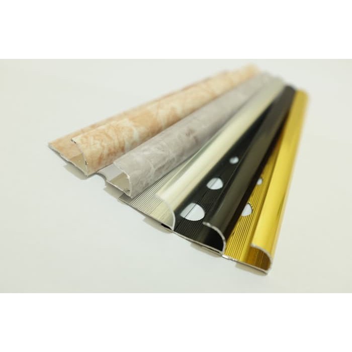 KUKU MACAN ALUMUNIUM GOLD / TILE TRIM / CORNER / SUDUTAN KERAMIK