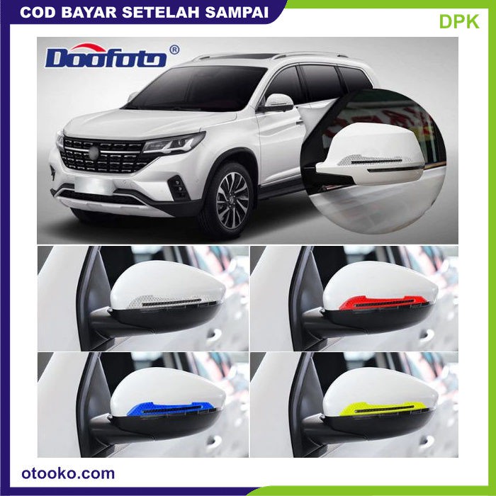 Stiker reflektor anti Baret Pelindung Cover Spion Mobil Sticker 2Pcs