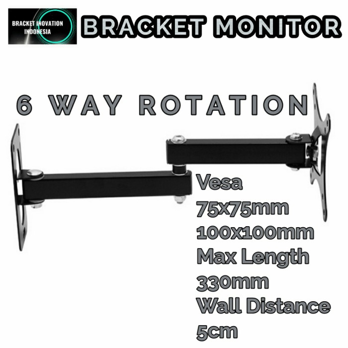 BRAKET/BRACKET MONITOR/TV 14 15 17 19 20 22 24 27&quot; MAX 30&quot;