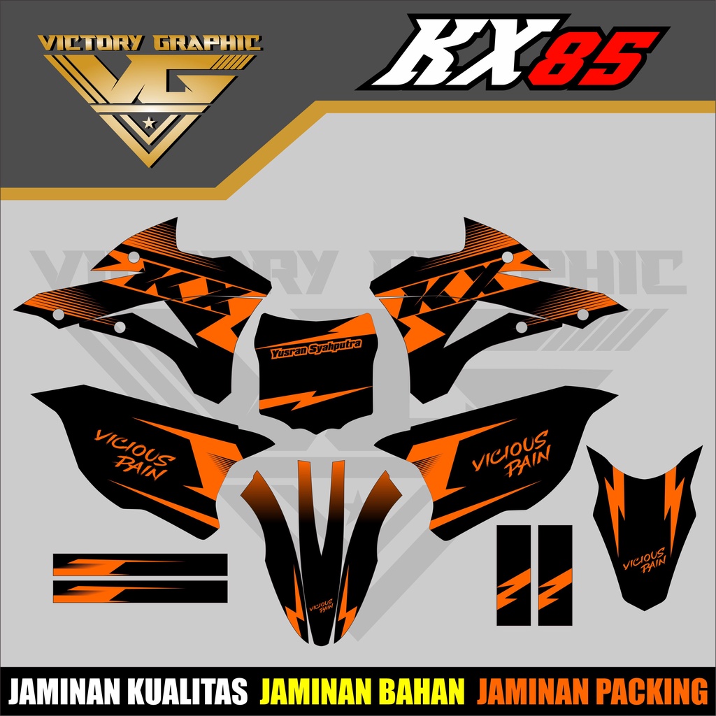 Decal Stiker KX 85 New Dekal Kx 85 Fullbody