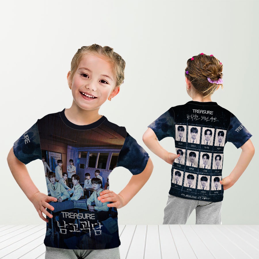 Baju Kaos T-Shirt Drama Treasure The Mysterious Class K-Pop Anak Full Print
