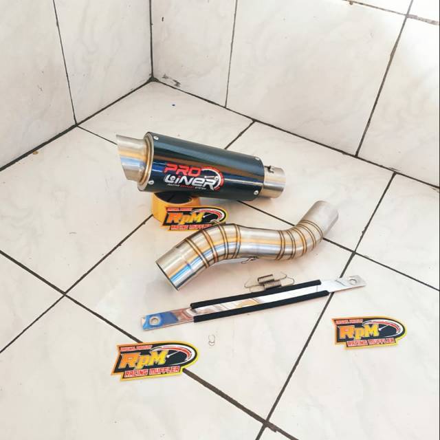 Knalpot Pro Liner Carbon Slip On Cbr150r Facelift - Cbr250rr - Cb150r