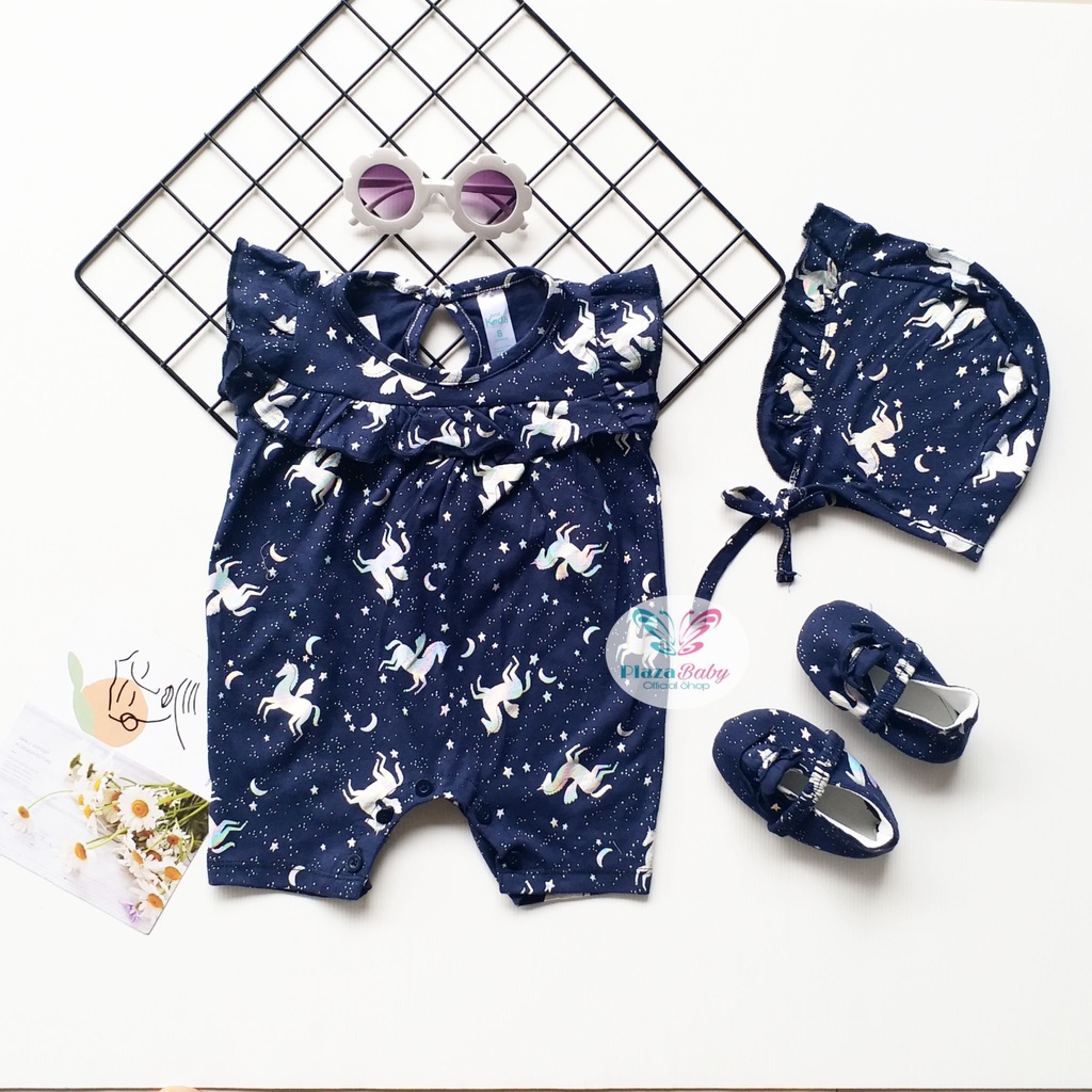 Plazababyku MX ROMPER PIPER setelan bayi motif bunga yang lucu free bonnet+sepatu PART2