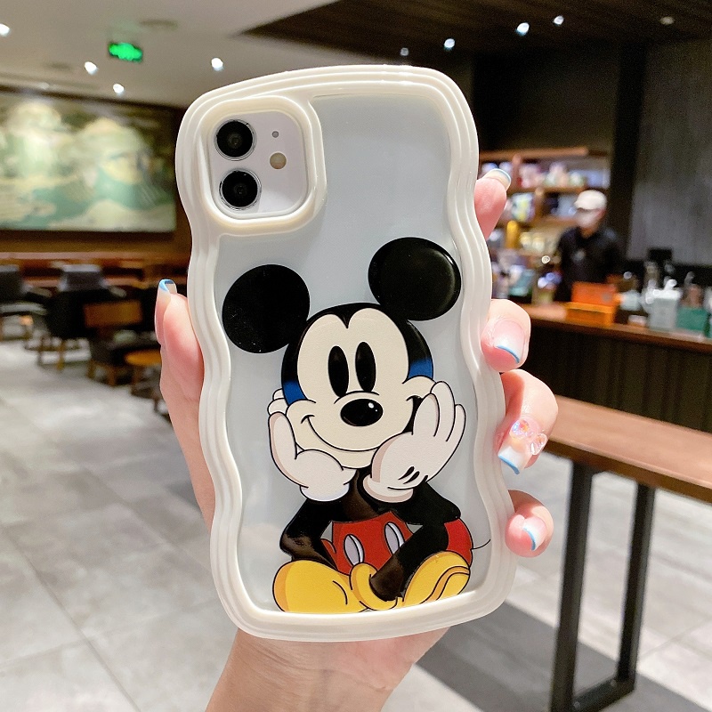 (2 In 1) Case Pelindung Handphone Motif Mickey Mouse Untuk iPhone 11 12 13 Pro MAX X XR XS MAX