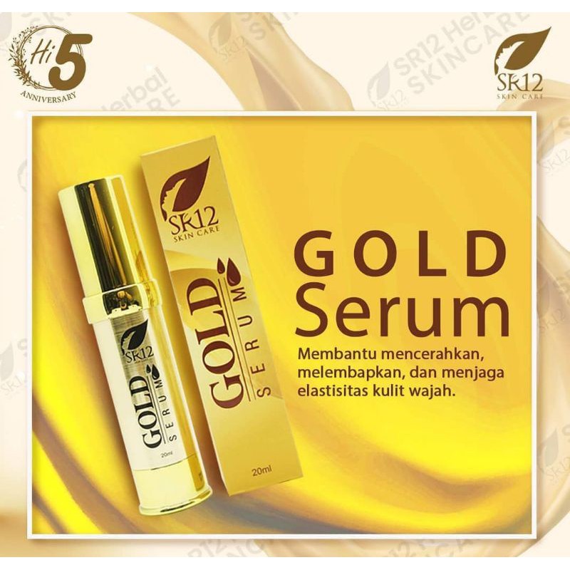 Serum wajah SR12 Gold Serum Serum Wajah Glowing  Serum Glowing Bpom Serum Wajah Pemutih Wajah Glowing Skincare Bpom Herbal