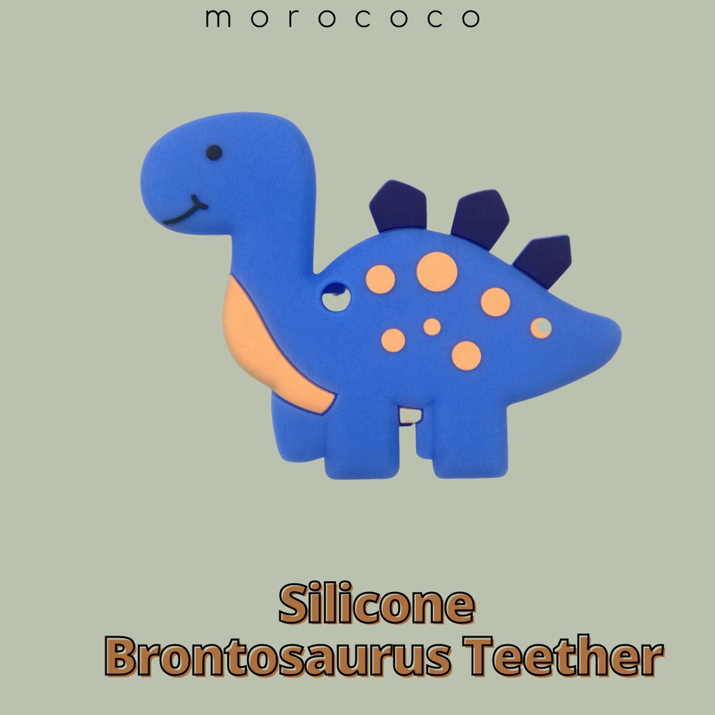 SILICONE BABY TEETHER BRONTOSAUR