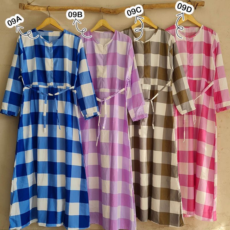 GAMIS KATUN JUMBO JEPANG MOTIF SUNRISE RASTI ETNIK RETRO POLKADOT VINTAGE MAYUNG BUSUI GAMIS SUNRISE