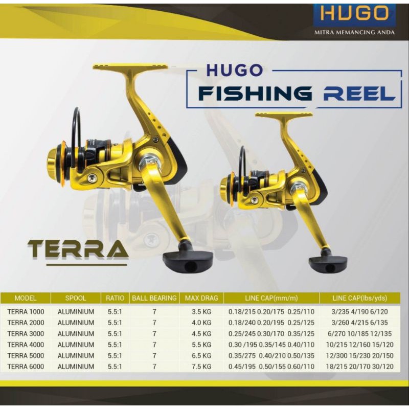 REEL MURAH BESI HUGO TERRA READY!!!