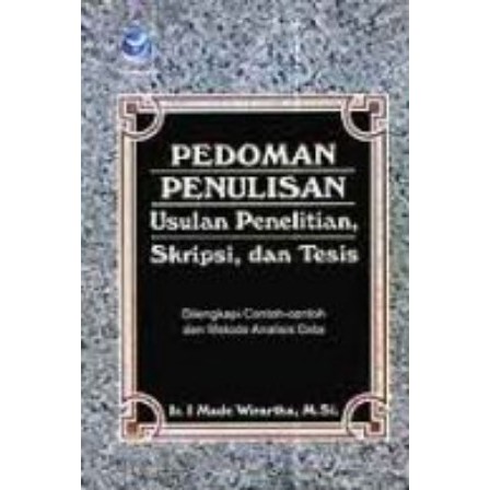 Jual BUKU BAHASA PEDOMAN PENULISAN USULAN PENELITIAN, SKRIPSI, DAN ...