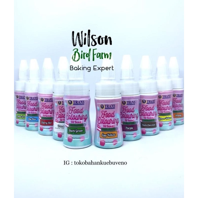 

Food Colouring Oil Based / Pewarna Makanan TRANS 50 gr