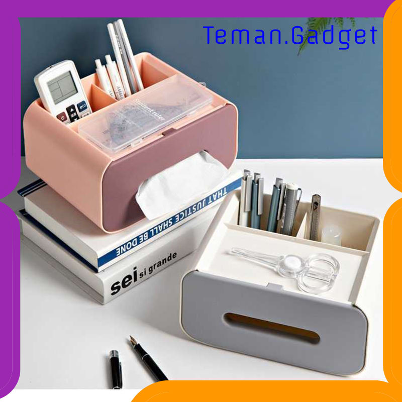 TG-DG2030 FIQILE KOTAK TISU ORGANIZER WITH SMARTPHONE HOLDER - ZJ012