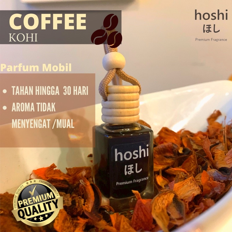 HOSHI NEW- Parfum Mobil / Ruangan 10ml Aroma KOPI Premium pewangi mobil car