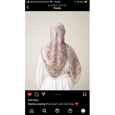 Freebooked Pina Scarf Palm sugar (best seller) by wearing klamby