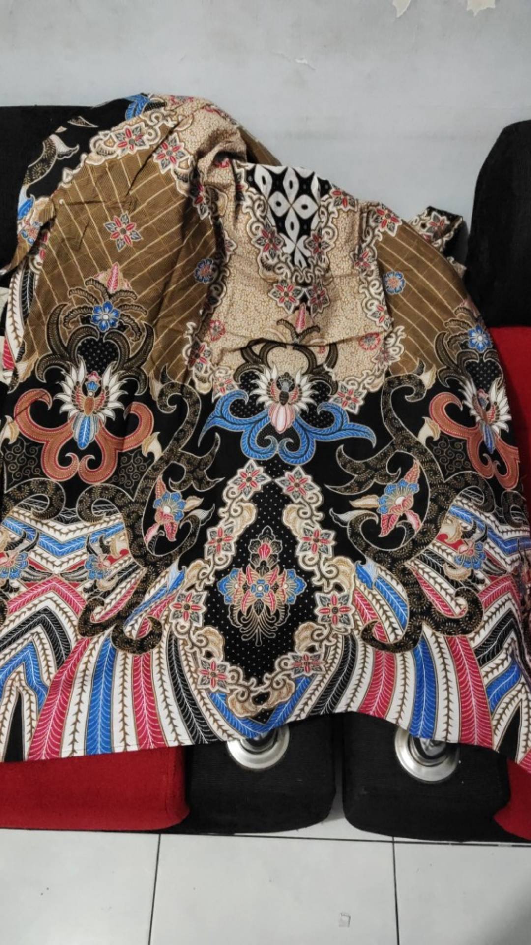 Ms Gamis Batik Sriwedari Maxi Bumil/busui Katun Sogan Allsize Ld 104..