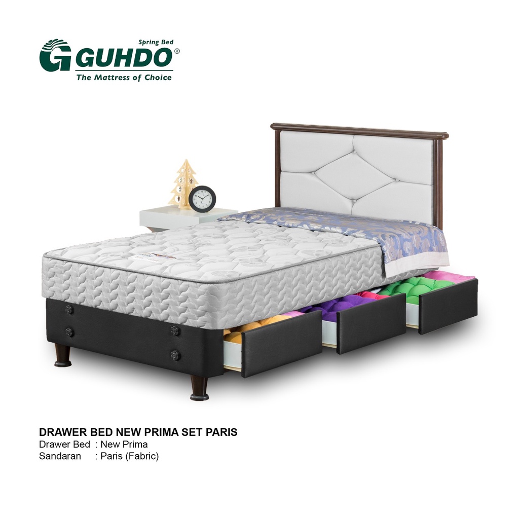 Bed Set Spring Bed Guhdo - Paris Drawer Bed New Prima