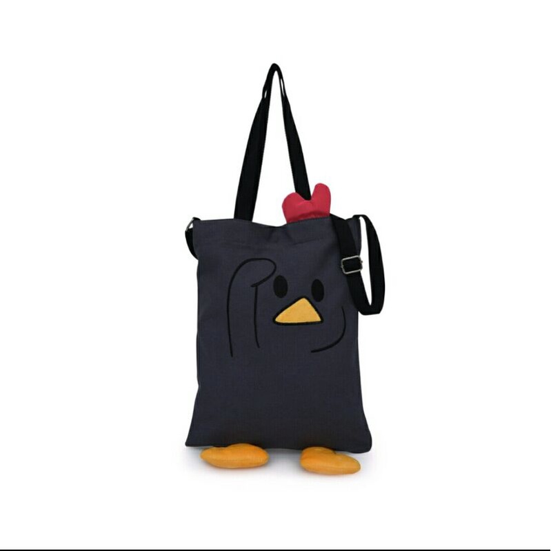 Tas Sekolah Wanita - Tas Sekolah Pink Kiss Skilar Grey by Elizabeth Bag/ Tas Motif Lucu Remaja