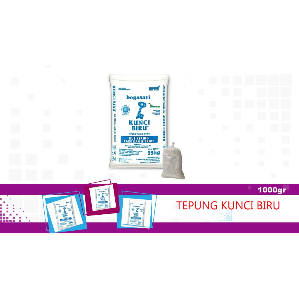 

TEPUNG TERIGU KUNCI BIRU 1000GR CURAH PROTEIN RENDAH