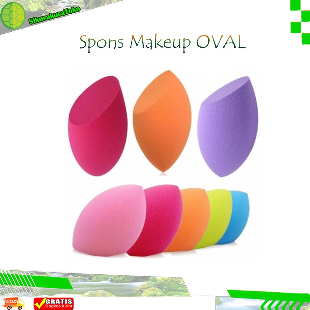 (SKR) Spons Makeup OVAL Beauty Blender / Sponge Make Up Spons Bedak Spon Muka / Alat Kosmetik