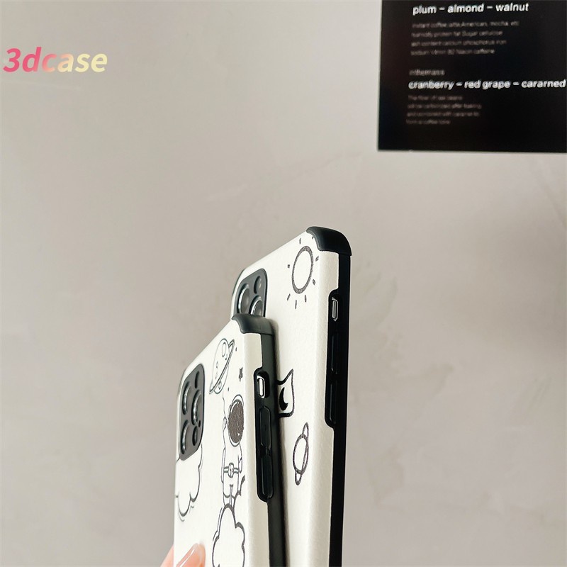 Case Pelindung Kamera Shockproof Untuk Samsung A32 A52 A72 A12 A20S A02S A50 A10S J7 Prime A51 A10 A125 A30 A50S A30S A20 M40S M10 M10S A205 M02S A025 F02S A305 M12 F12 A15 A15S A54 A7 A5S A12 A9 A5 A53 A33 2020 Tide Brand NASA Astronaut Soft Case