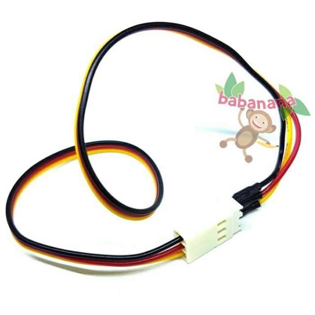 Kabel Extension 3 pin male to 3pin female splitter fan pc cable casing