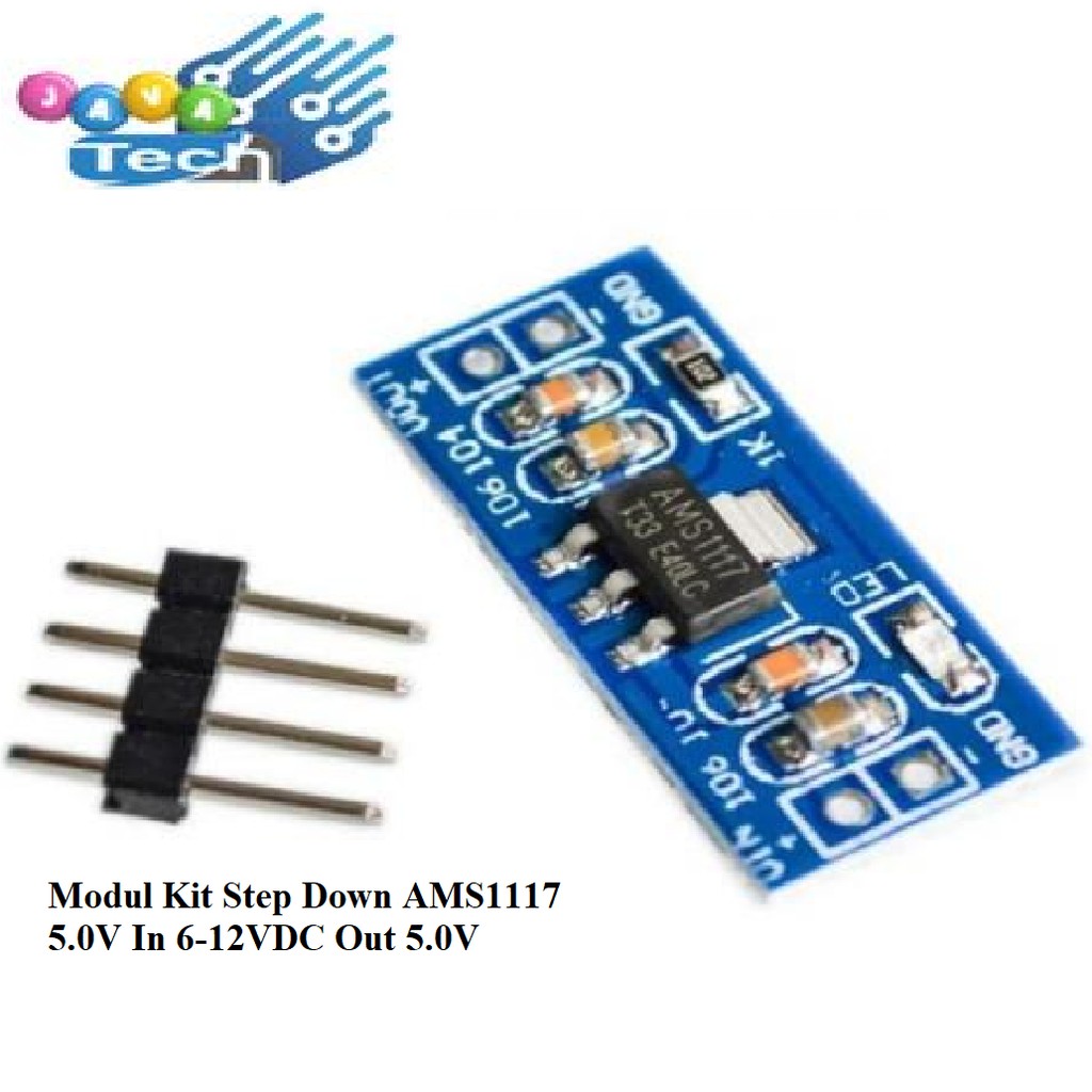 Modul Kit Step Down AMS1117 5.0V In 6-12VDC Out 5.0V