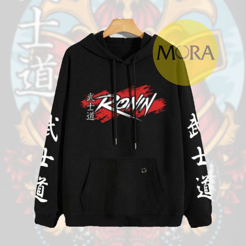 Hoodie Pria Sunmori.Id Hitam Premium Katun L - XL