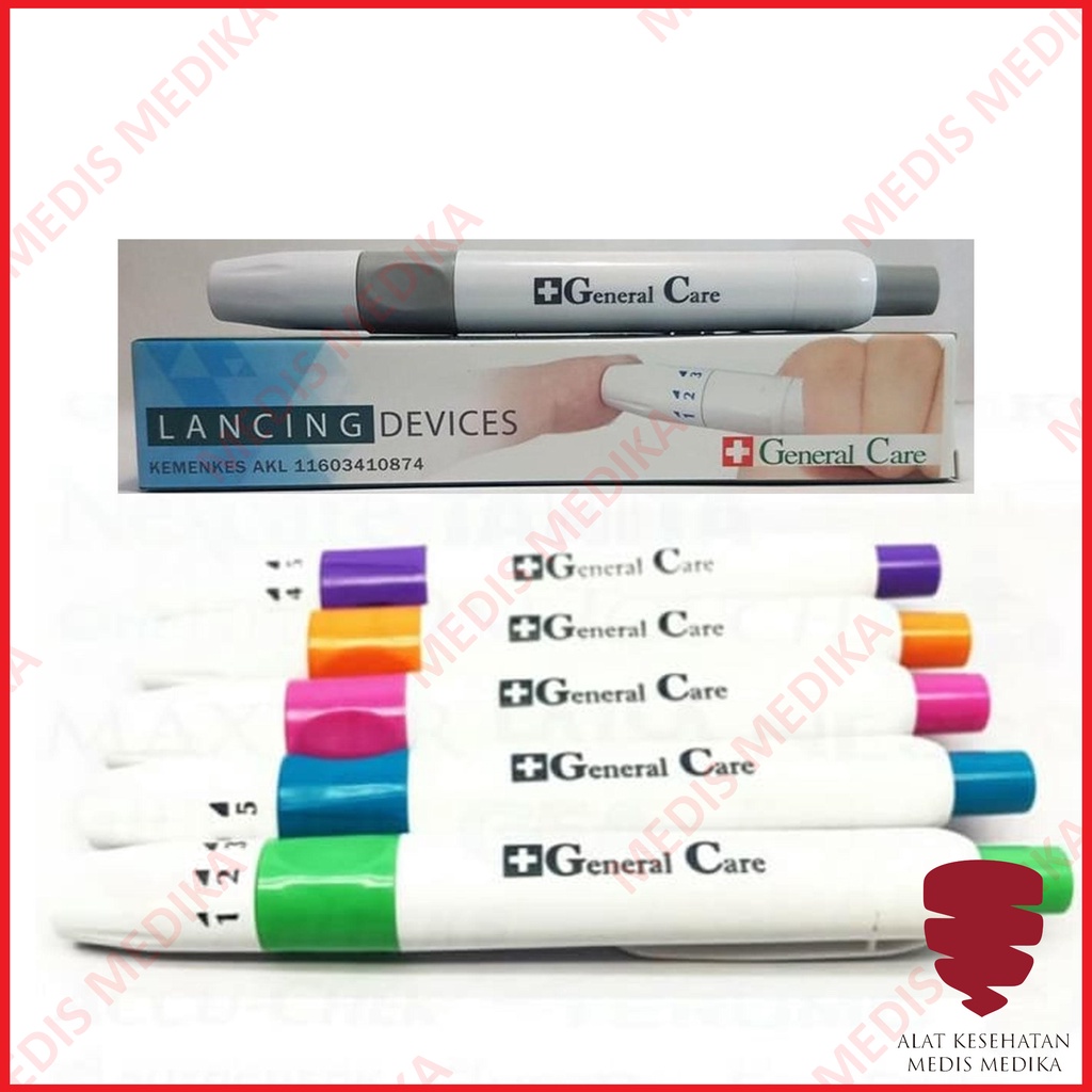 Lancing Pen Device Bekam Lancet Alat Ambil Sample Darah General Care