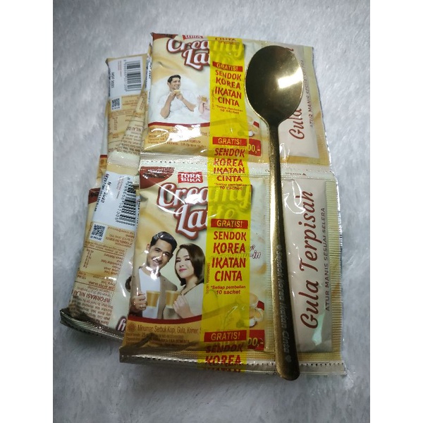 creamy latte 1 renceng isi 10 25g gratis sendok korea ikatan cinta