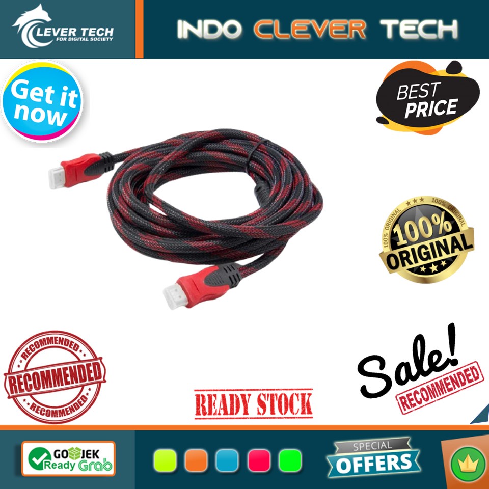 Kabel HDMI Jaring 15M 1.4V High Speed HDTV