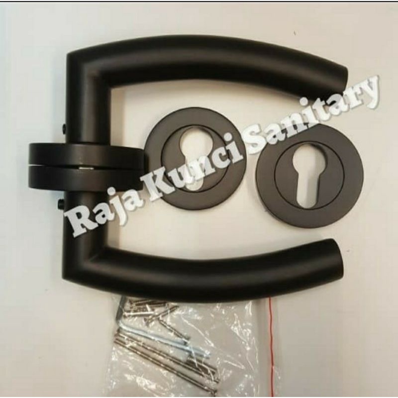 Handle Pintu Roses Hitam/Black Stainless Stell/Gagang Pintu/Pegangan Pintu/Tarikan Pintu