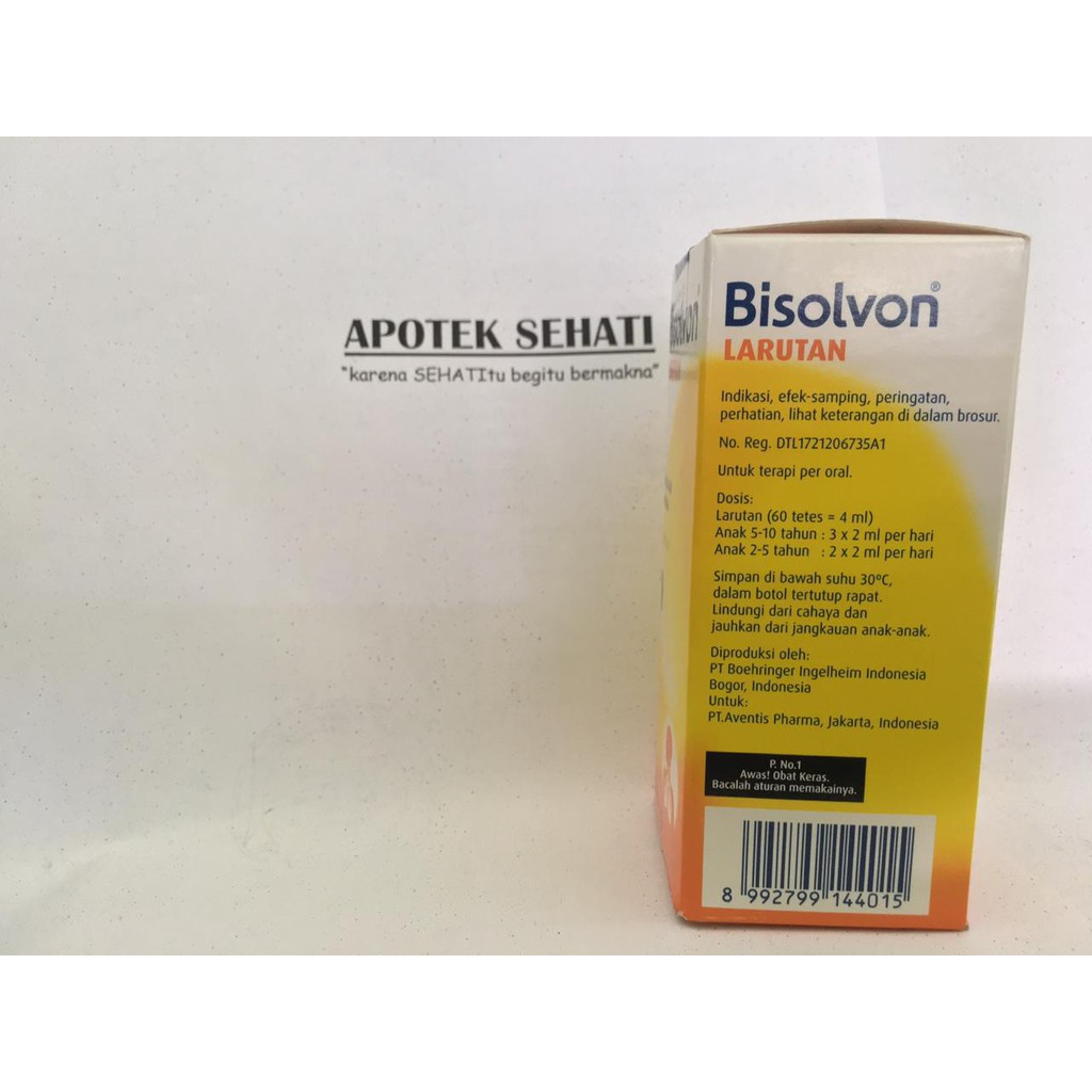 BISOLVON SOLUTION 50ML PENGENCER DAHAK MUCOLITYC