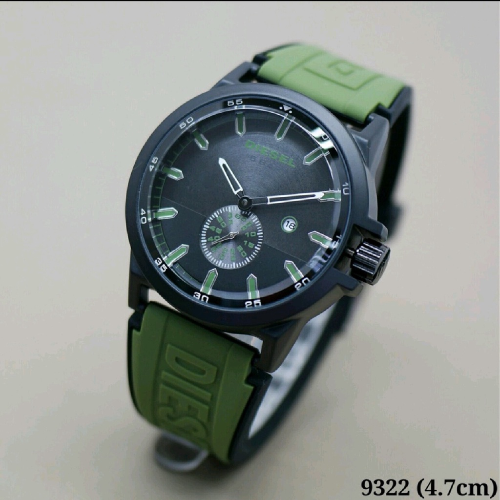 BEST SELLER JAM TANGAN PRIA DIESEL J130 TALI RUBBER DETIK BAWAH TANGGAL AKTIF DM 4.7CM PAKET FREE GELANG, BOX &amp; BATERAI || JAM TANGAN FASHION PRIA JAM TANGAN COWOK MURAH