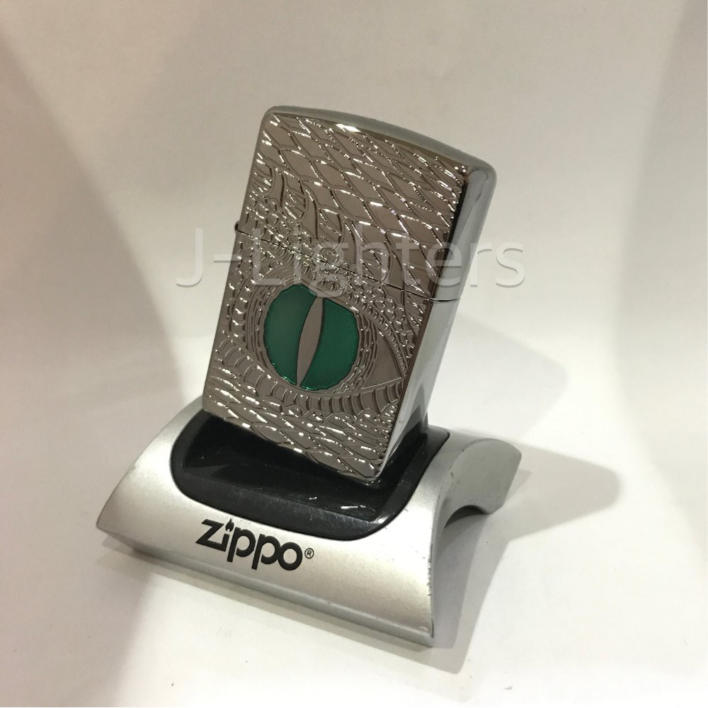 Korek Zippo Original 28807 Armor Dragon Eye Chrome Berkualitas