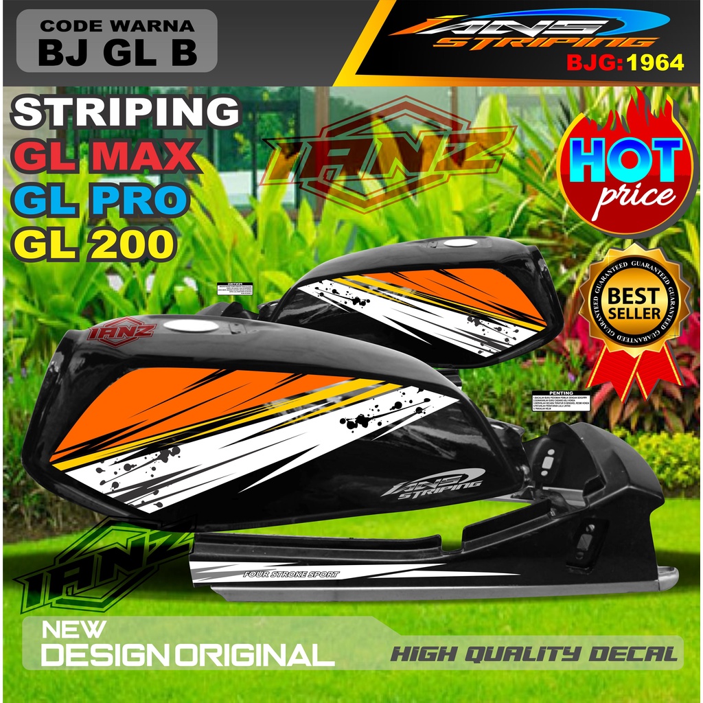 STRIPING MOTOR GL MAX GL PRO GL 100 / STRIPING MOTOR GL TERBARU / STIKER MOTOR TERMURAH / STRIPING GL MAX / STIKER GL PRO / STIKER MOTOR