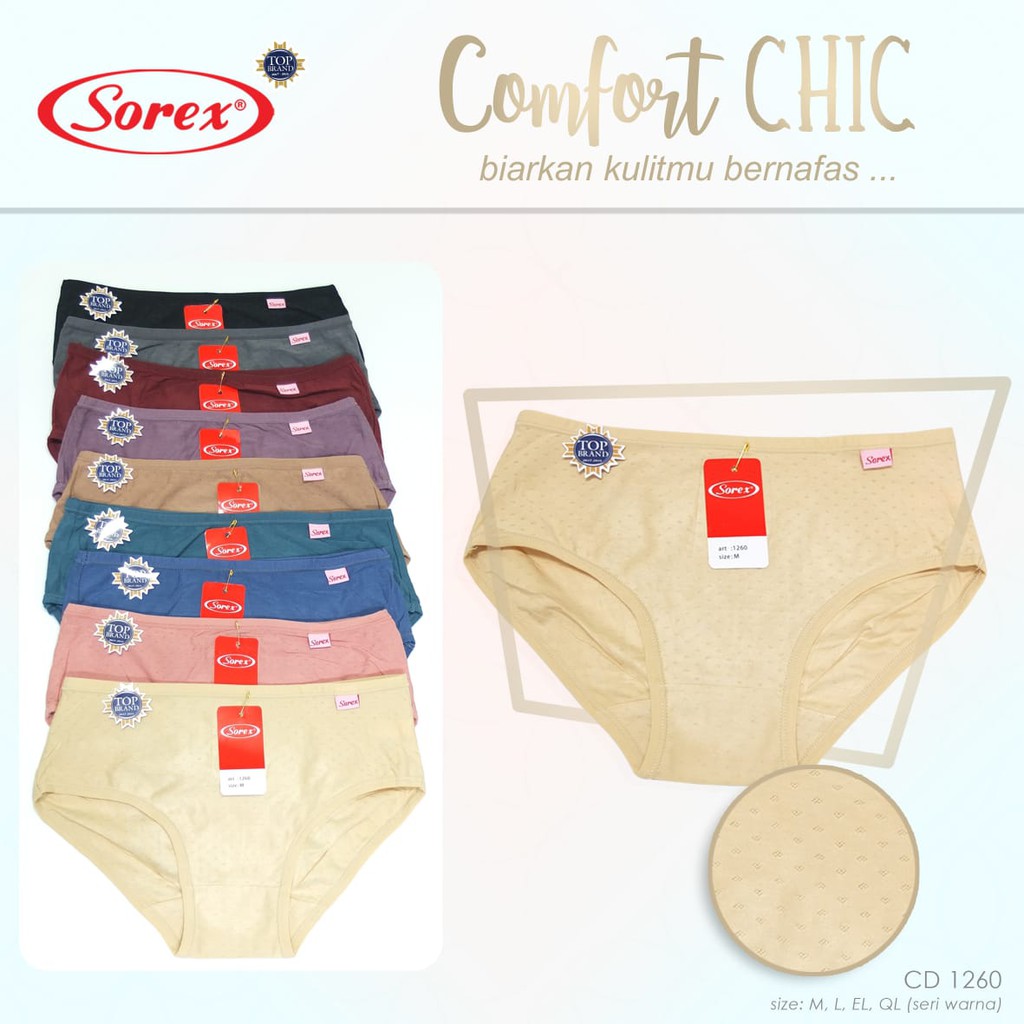 SOREX - CD 1260 ORIGINAL SOREX - CD BERPORI - CELANA DALAM WANITA