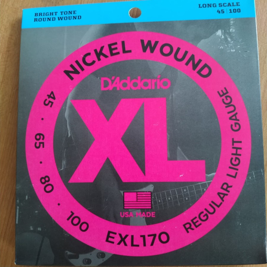 SENAR BASS GITAR D'ADDARIO EXL170 45/100 ORIGINAL/DADARIO EXL 170