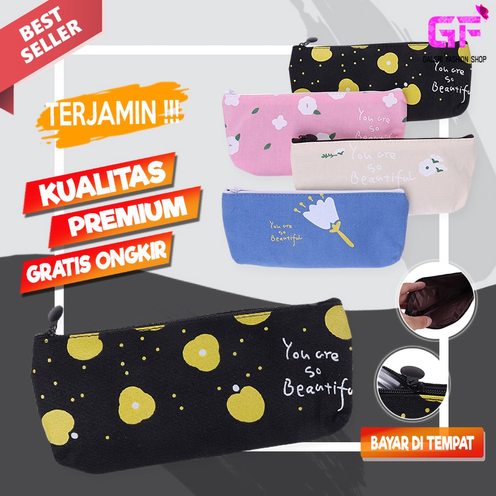 

TEMPAT PENSIL ANAK KOTAK PENSIL ALAT TULIS KARAKTER POUCH KOSMETIK IMPORT UNIK MURAH KANVAS GF36