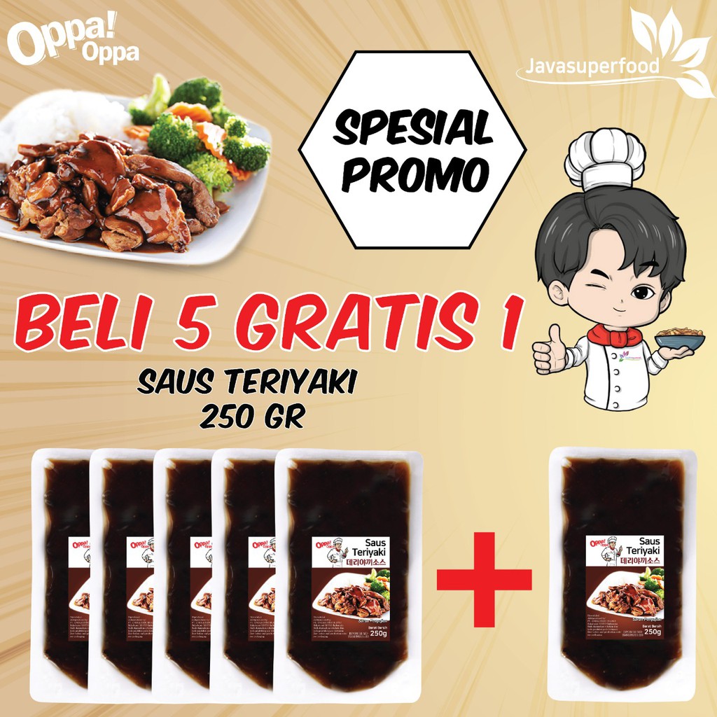 [BELI 5 GRATIS 1] Paket Saus Teriyaki Teriyaki Sauce Sauce BBQ 250g