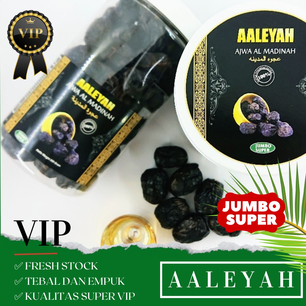 KURMA AJWA VIP 500 GRAM AALEYAH JUMBO SUPER PREMIUM GRADE A++