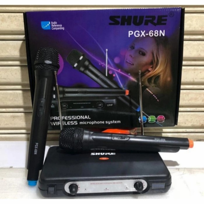 DISTRIBUTOR MIC WIRELESS SHURE PGX 68N MICROPHONE SHURE PGX68N PEGANG