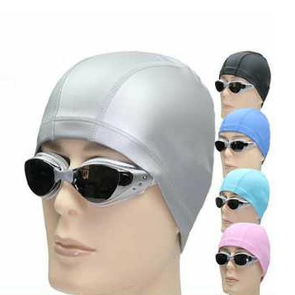 Topi Renang Anti Air Nylon Swim Cap