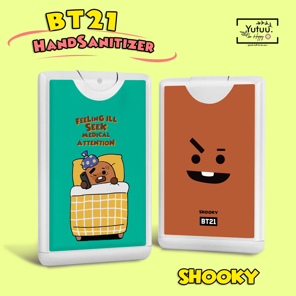 BT21 HANDSANITIZER POCKET SPRAY ( FREE PHOTOCARD BTS)