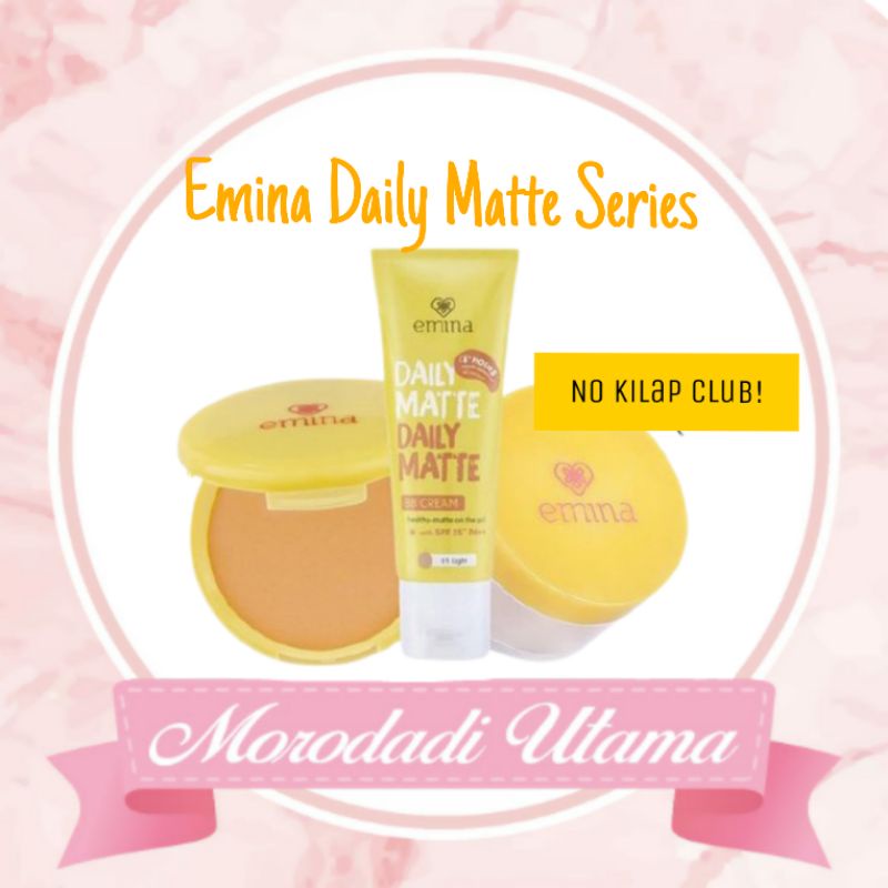 Emina Daily Matte Series BB Cream/Loose Powder/Compact Powder