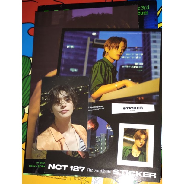 (BACA DESC) ALBUM NCT 127 STICKER SEOUL CITY VERS UNSEALED FULLSET PHOTOCARD JAEHYUN STICKER YUTA PO