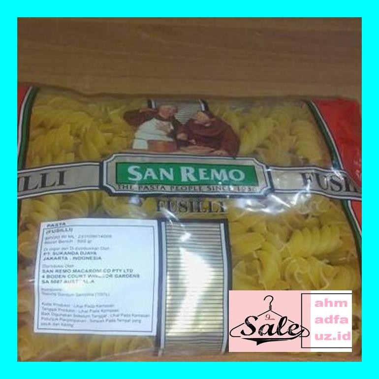 

Ah5Gils Pasta Fusilli San Remo 500Gr Fls4Ah7S