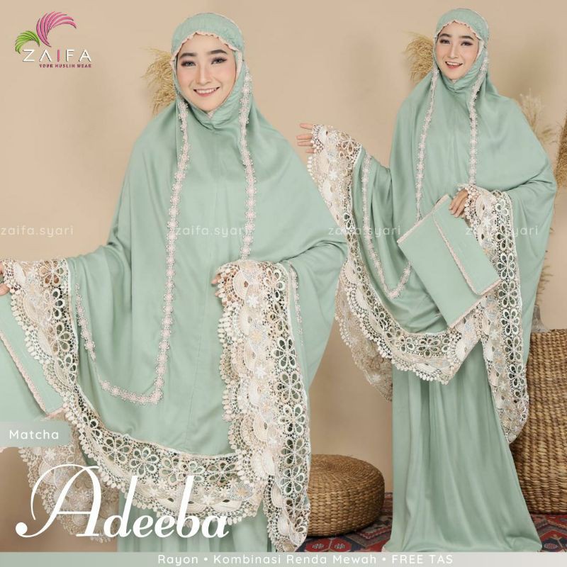 TERBARU  MUKENA ADEEBA AYANA PRINCESS SALSA MICRO JUMBO RENDA SEROJA TWOTONE FULL MUKENA HANTARAN MU